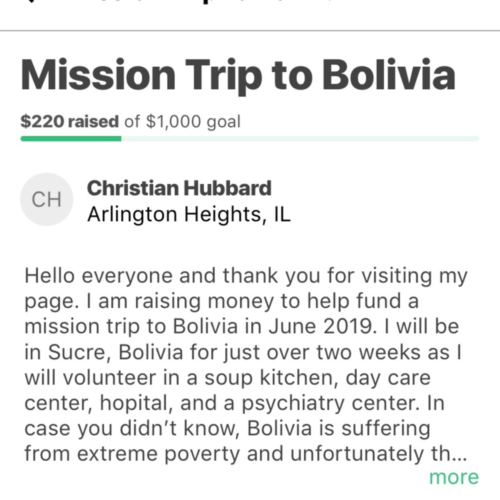 Mission Trip to Bolivia!